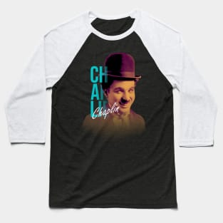 Chaplin The Tramp Baseball T-Shirt